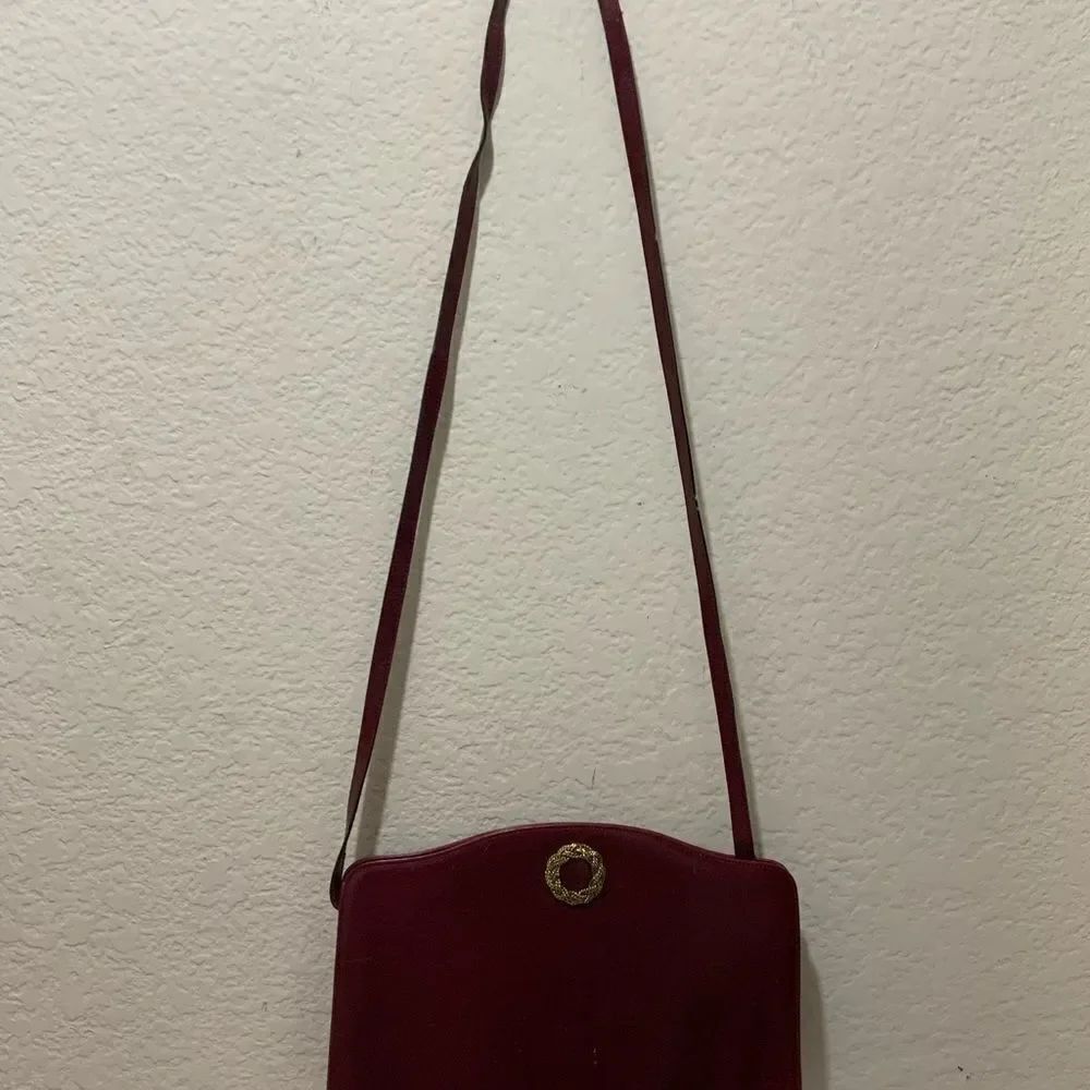 Vintage Salvatore Ferragamo Red Crossbody Shoulder Bag